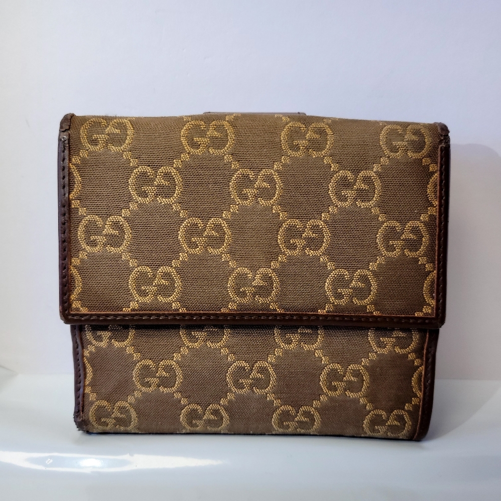 Gucci Gg Canvas Canvas Compact Wallet - image 2